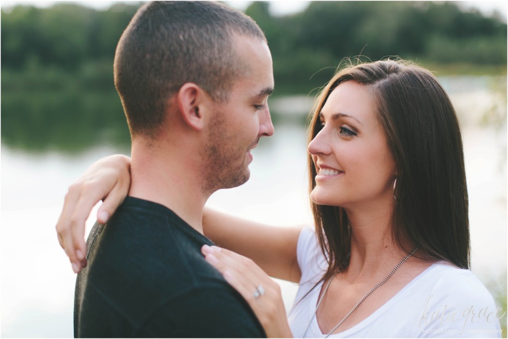 katie grace photography, grand rapids michigan engagement, engagement photos, summer lake engagement photos