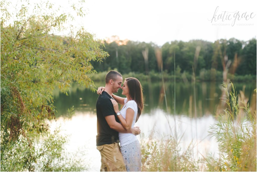 katie grace photography, grand rapids michigan engagement, engagement photos, summer lake engagement photos