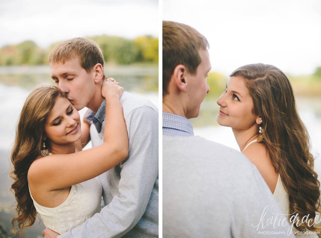 Katie Grace Photography, Grand Rapids Michigan wedding photography, river side engagement, orchard engagement