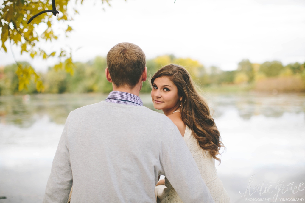 Katie Grace Photography, Grand Rapids Michigan wedding photography, river side engagement, orchard engagement