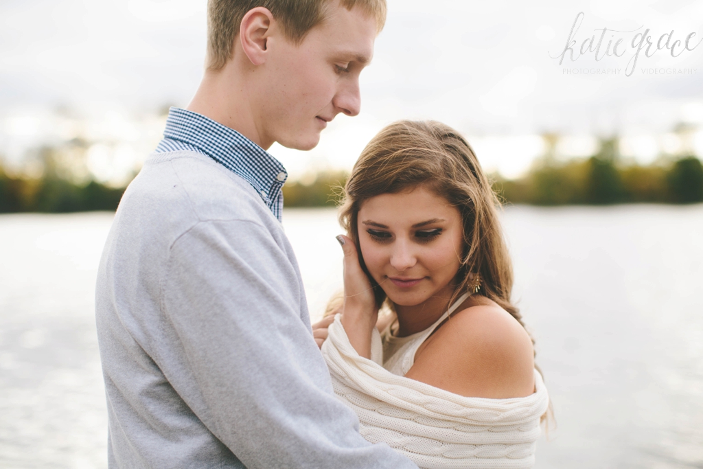 Katie Grace Photography, Grand Rapids Michigan wedding photography, river side engagement, orchard engagement