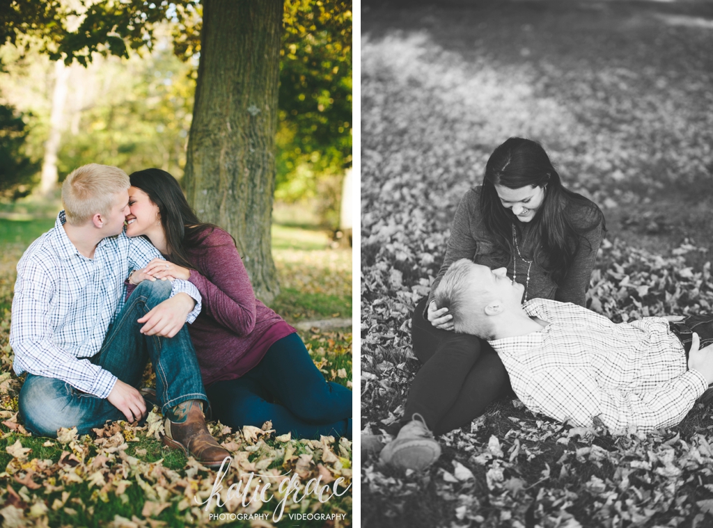Katie Grace Photography, Grand Rapids Michigan Wedding Photography, Fall Engagement Session
