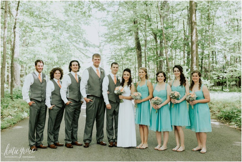 Grand Rapids Wedding Photography, Michigan Wedding Photography, Mint and Orange Wedding,