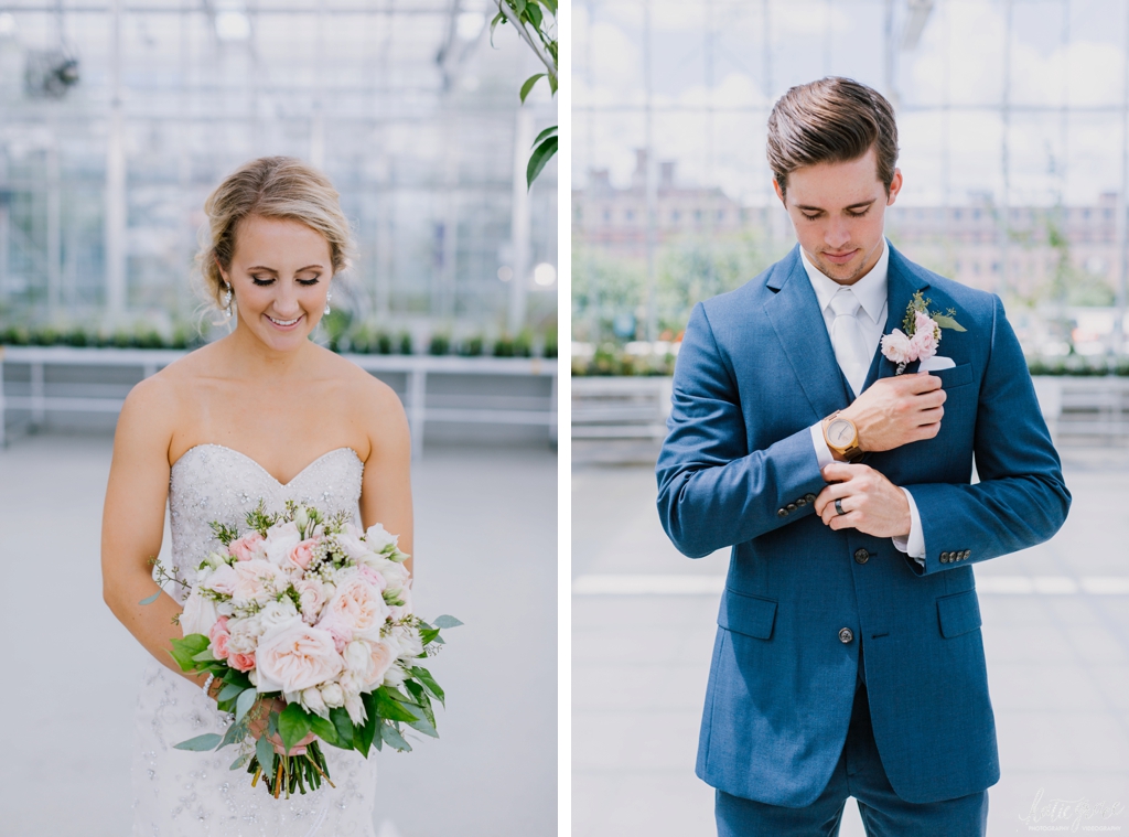 Katie Grace Photography, Grand Rapids Michigan Wedding, Greenhouse, Blush, Downtown Market, Greenhouse wedding pictures, garden wedding