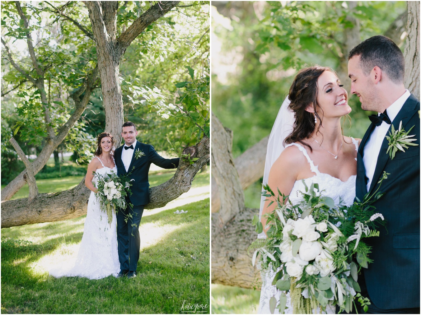 Katie Grace Photography, Outdoor Wedding, Willow Trees, Navy