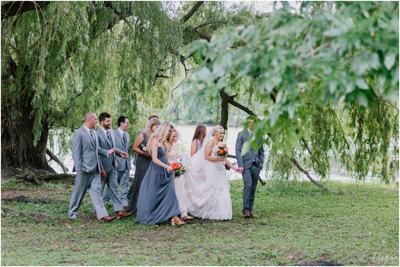 Katie Grace Photography, Riverside Park, Summer Wedding, Goei Center, Gray wedding